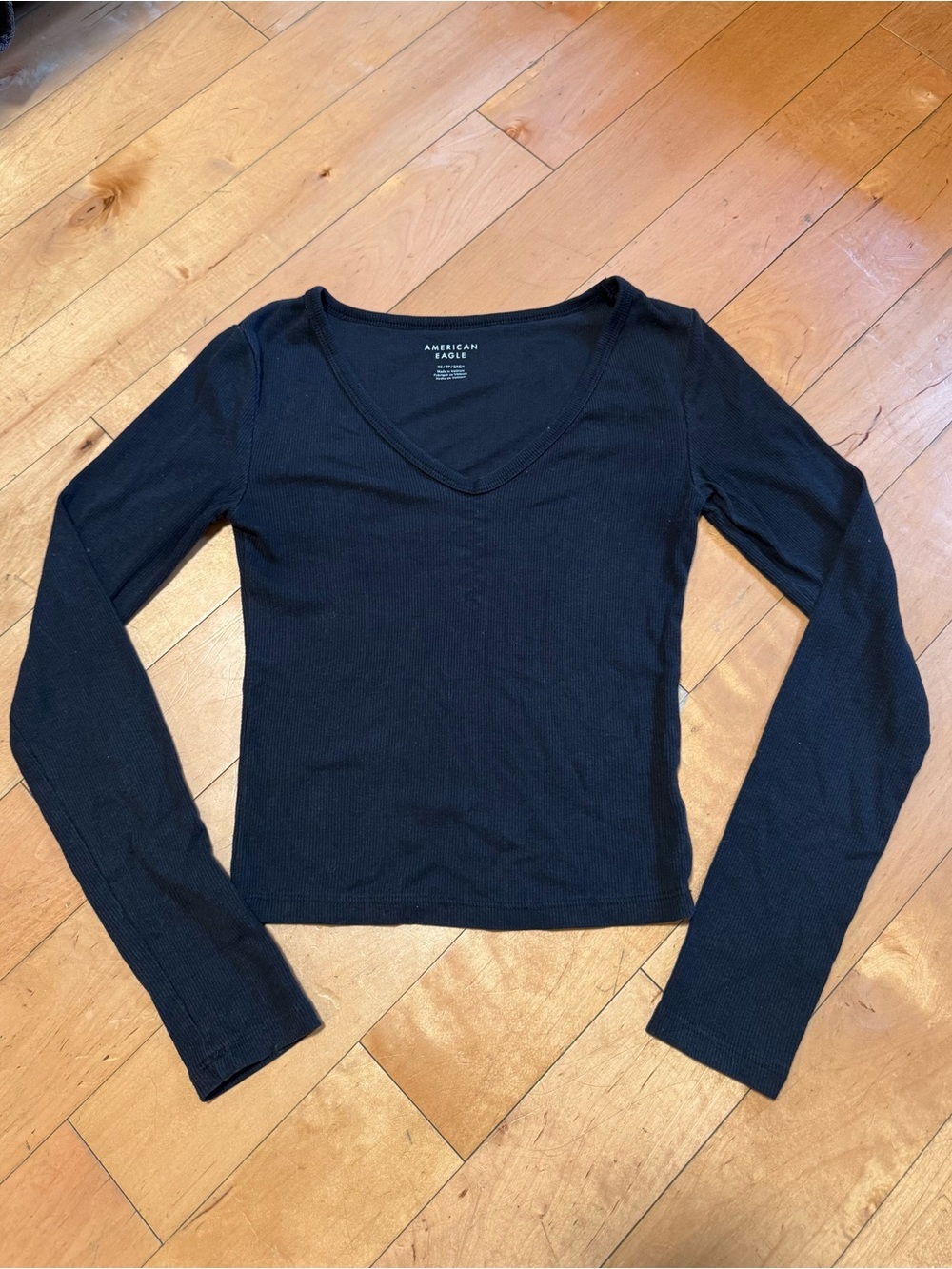 black long sleeve top